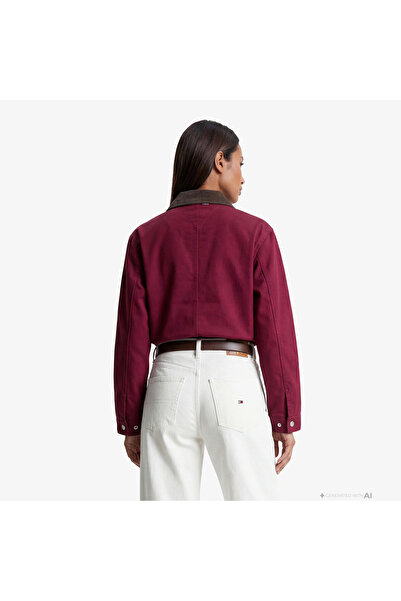 Tommy Hilfiger Kadın TJW Twill Kadife Ceket