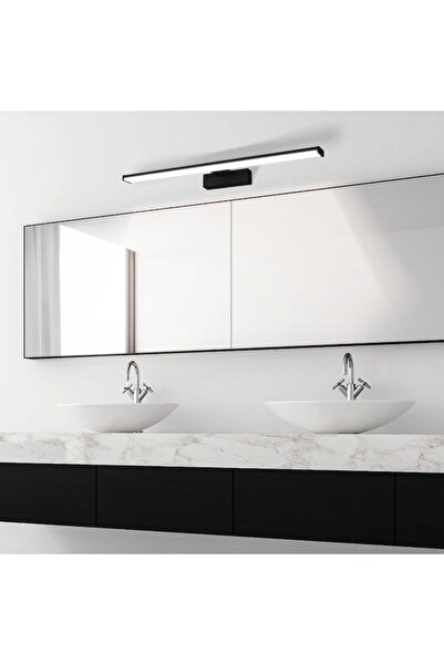Zen Led Lumină LED neagră pentru oglindă de baie 12W, 3 moduri de instalare, ...