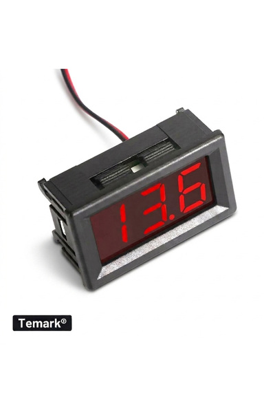 Temark Ψηφιακό βολτόμετρο συνεχούς ρεύματος TMK-VL120, 5-120 V, κόκκινο LED 0...