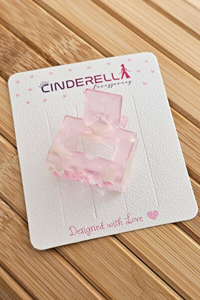 Cinderella Ανοιχτό ροζ με μοτίβο μαρμάρου, ανάγλυφη μίνι τετράγωνη ακετατική ...