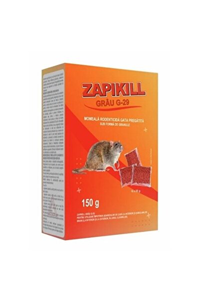 ZAPI Momeala rodenticida, ZAPIKILL grau G-29, 150 g
