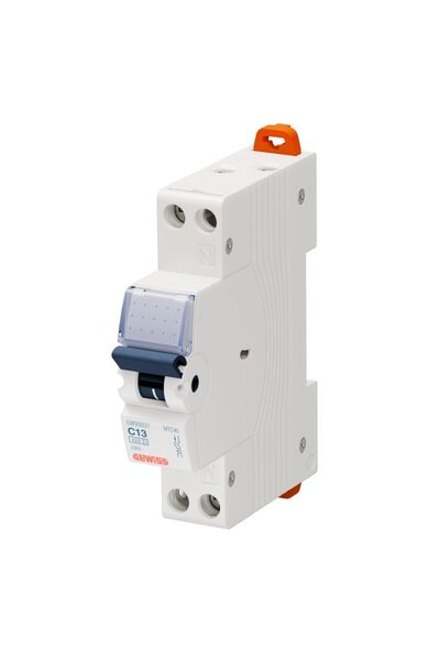 Gewiss Αρθρωτός διακόπτης κυκλώματος GW90031, 1P+N, 32 A, καμπύλη C