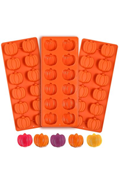 Generic Brand Set de 3 forme de silicon pentru ciocolată cu 12 cavități, pent...