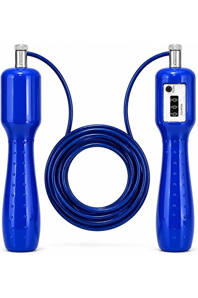 TOSHIONICS Adjustable Skipping Rope with Mechanical Jump Counter, Non-Slip Fo...