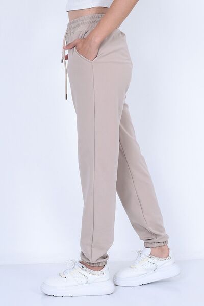 EYAX MODA Pantaloni de trening din țesătură Dalgıç, de iarnă, cu talie înaltă...