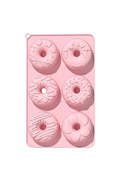 Generic Brand Forme de silicon pentru gogoși, cu 6 cavități, tavă de copt ant...