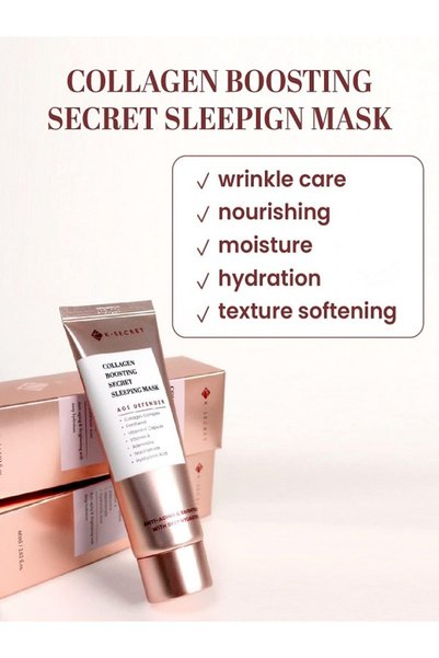 KSECRET K-secret Seoul 1988 Yaşlanma Karşıtı Kolajen Destekleyici Gece Maskes...
