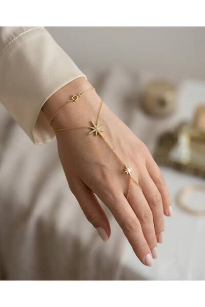 GK LUXURY & FASHION Women's Gold Star Figured Shahmeran Bracelet Elegant Spar...