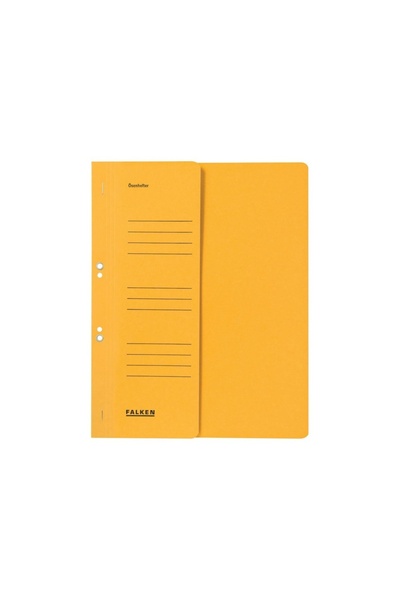 Falken Dosar din carton colorat, cu capse de 1/2 inch, A4, 250 g/m², galben.