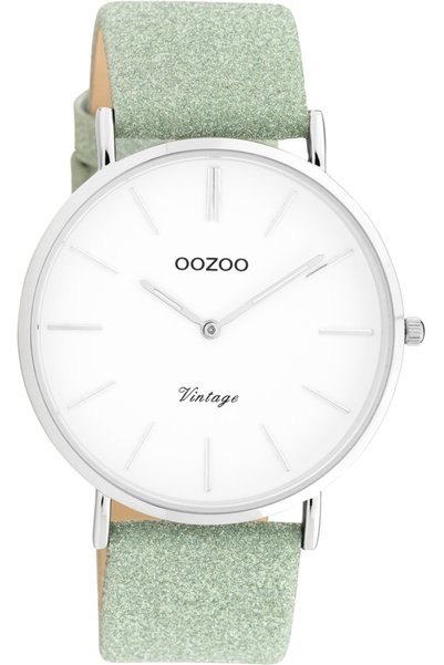 Oozoo Βίντατζ Πράσινο Δερμάτινο Λουράκι C20146
