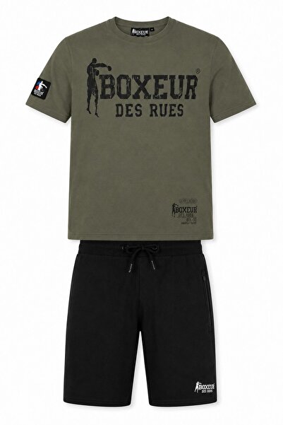 Boxeur Des Rues Set bărbați Boxeur des Rues: Șorturi de bumbac negre + Tricou...