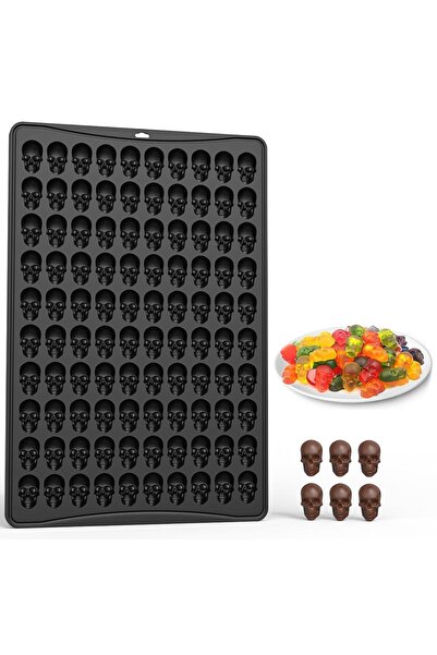 Generic Brand Formă de silicon de Halloween, 100 de cavități în formă de cran...