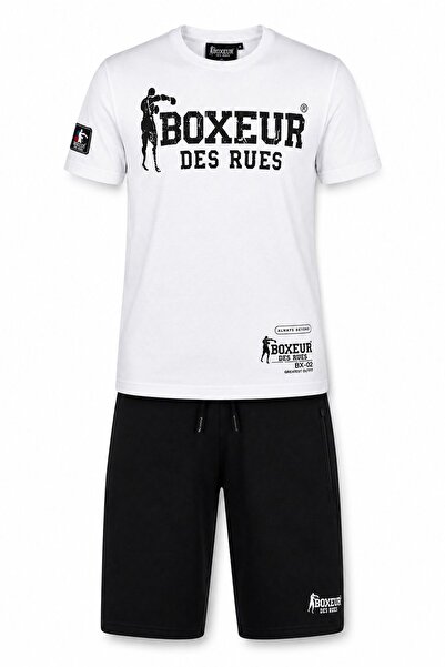 Boxeur Des Rues Set bărbați Boxeur des Rues: Șorturi de bumbac negre + Tricou...