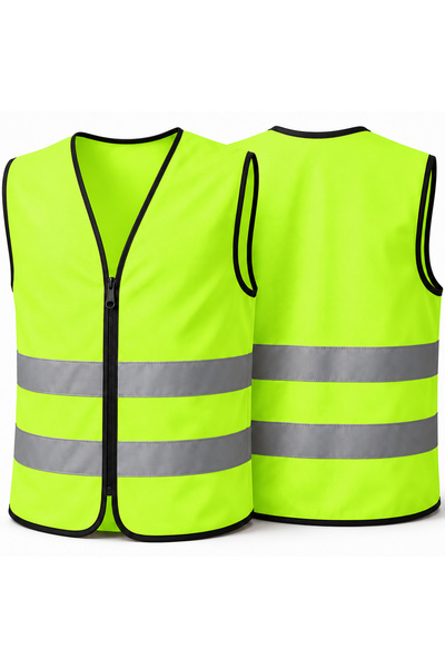 TOSHIONICS . Reflective Safety Vest, High-Visibility, Reflective Work Vest wi...
