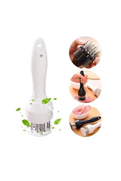 JML Meat Tenderizer 19x5cm, with Stainless Steel Needles and Ergonomic Plasti...
