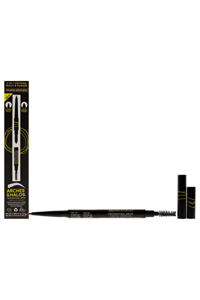 Generic Brand 2-in-1 Defining Eyebrow Pencil and Powder - Warm Brown by Arche...