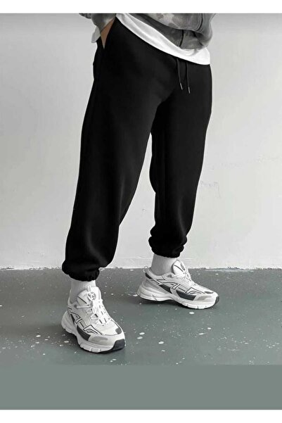 EYAX MODA Unisex Black Sweatpants Summer