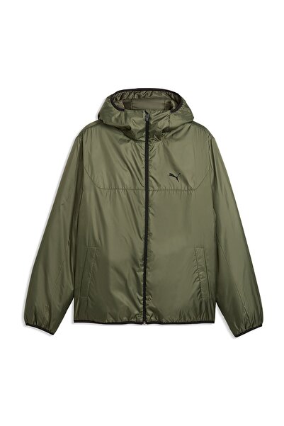 Puma Essentials Ligth Padded Erkek Haki Kapüşonlu Mont