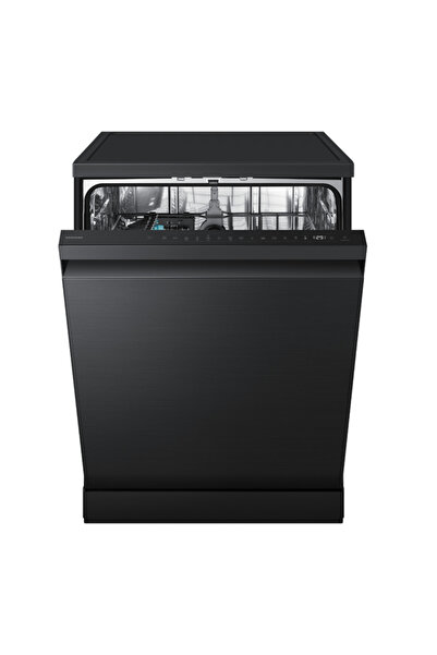 Samsung غسالة أطباق، سعة 13 مكان، 9 برامج، رفان، لون أسود - DW80H72YBFF