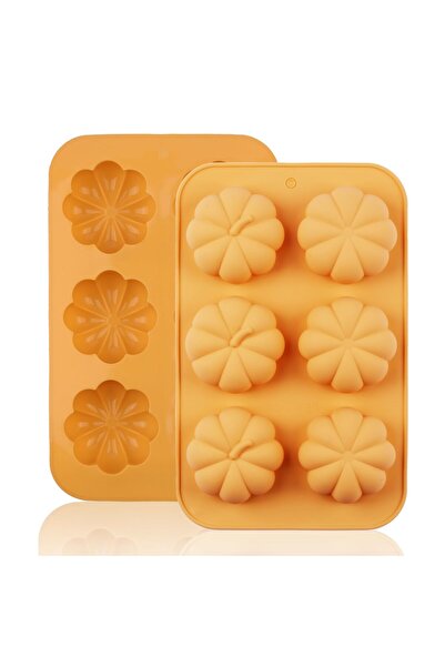 Generic Brand Set de 2 matrițe din silicon în formă de dovleac |   Forme de s...