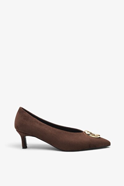 İNNABUTİKK Raven Women's Heeled Shoes - Brown Suede