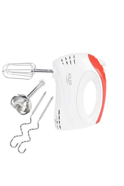 adler Μίξερ Κουζίνας, 300W, με Λειτουργία Μπλέντερ, 5 Ταχύτητες, Ατσάλινα Αξε...