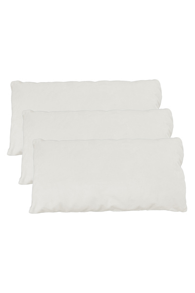 Rubino Set 3 perne decorative deco maxi 60x35 cm Crem