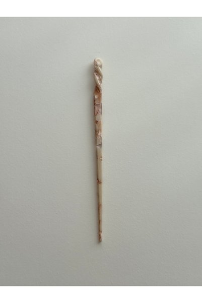 shop Marble Patterned Twisted Hairpin, Bun Hair Stick