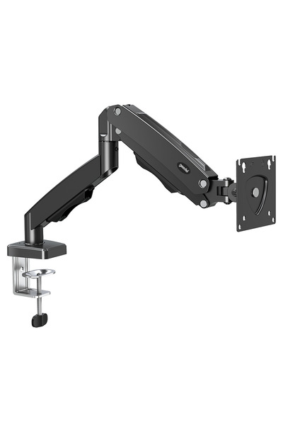 GEEDEL 17-32 İnç Amortisörlü Monitör Kolu Tam Hareketli VESA Uyumlu Masa Kelepçeli Monitör Standı (2-9 kg) - Siyah