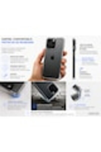 General Store Husă transparentă din TPU compatibilă cu iPhone 16 Pro, subțire, anti-șoc, potrivire perfectă, flexibilă, durabilă, colțuri rezistente la impact.