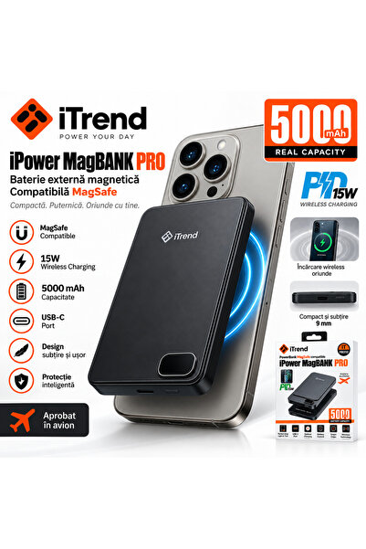 OEM iTrend IT-PB310 Εξωτερική Μπαταρία Power Bank MagSafe 5000 mAh, Ασύρματη ...