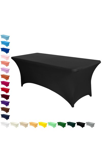 Generic Brand Stretchable Tablecloths, Rectangular Kitchen Tablecloth, Polyes...