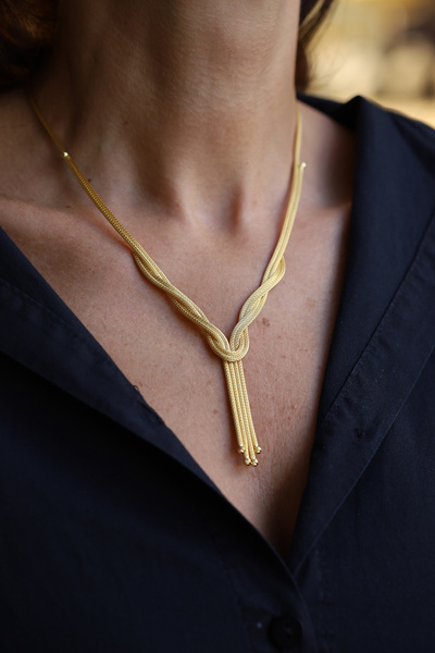 Yenigün Kuyumculuk 14 Ayar Altın Sevgi Bağı Kalze Gerdanlık ZKM061