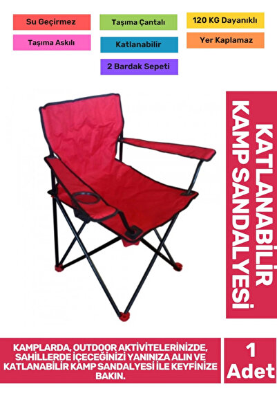 Astrid T Premium Katlanabilir Balıkçı Sahil Çantalı Portatif Bardaklıklı Konf...