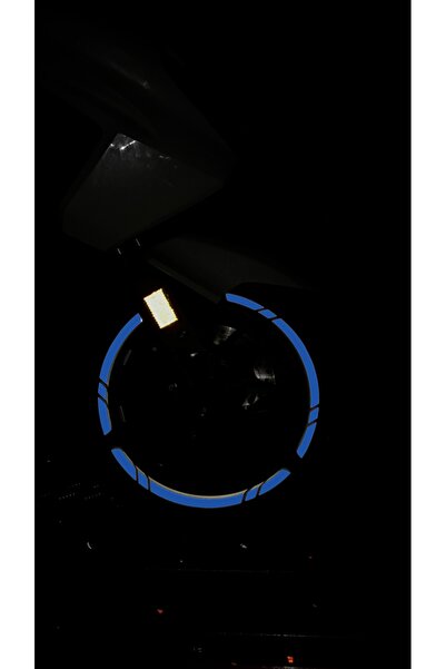 Banxtre 15 Inch Wheel Compatible Reflective Flat 12 Piece Wheel Strip Set (Fr...