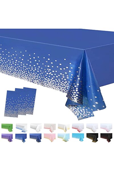Generic Brand Set de 3 fețe de masă din plastic albastru pentru petreceri 137...