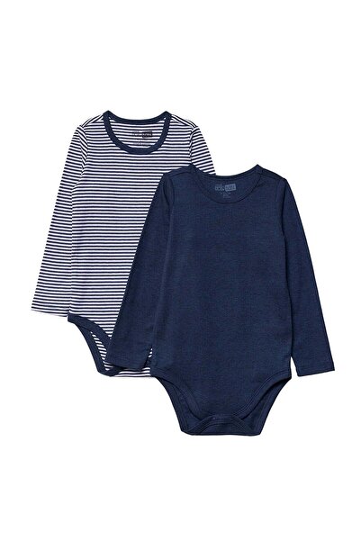 ebebek Hello Baby HelloBaby Erkek Bebek 2li Body Çıtçıtlı Çıtçıtlı Yaka Long ...