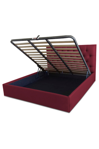 Timflex Pat rabatabil cu lada depozitare Imperia 100x190 cm Piele ecologica B...