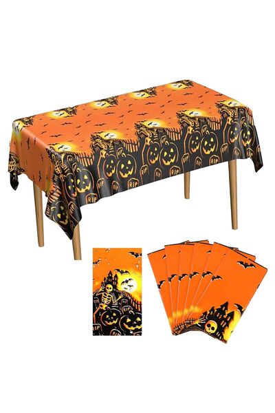 Generic Brand Halloween Tablecloth, Halloween Tablecloth 267 x 137 cm, Hallow...