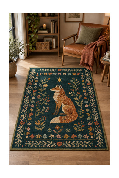 Rugs Modern Halı Rugs Modern Liva Muse Özel Tasarım Turkuaz, Kahverengi ve Ha...
