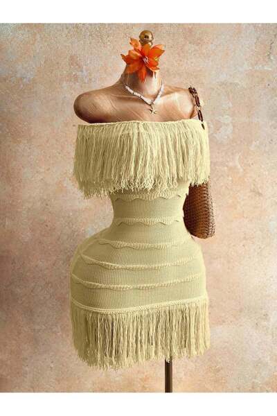 Sheya Rochie mini, bej - M
