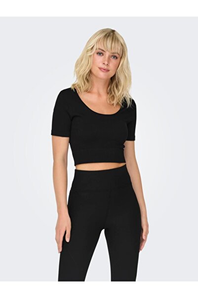 ONLY Crop top mulat cu decolteu în U pentru femei - Pjaia