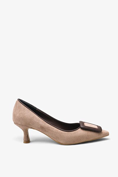 İNNABUTİKK Radona Women's Heeled Shoes - Mink Suede
