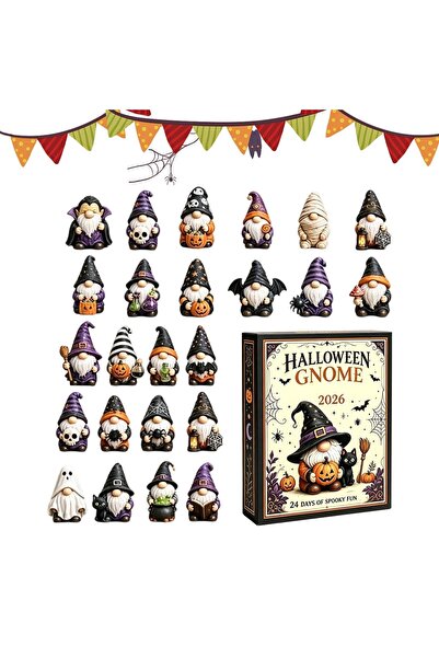 Generic Brand Figurine Gnomi pentru Calendarul de Advent de Halloween - Număr...