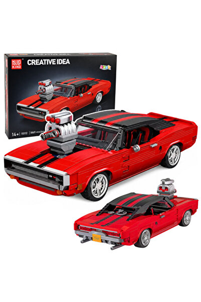 LEAN Set de construcție Mașină sport Charger Roșu 1869 piese.