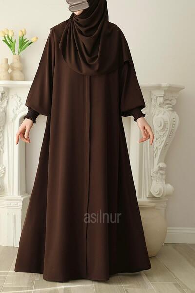 ASİLNUR Nisa Mevlana Ferace Kahverengi