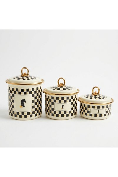 emaye market Enamel Storage Spice Jar Set