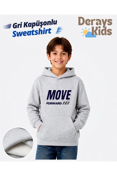 Derays Focus-Move Printed Set of 3 Hooded Sweatshirts for Boys