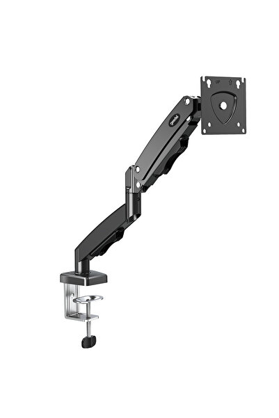 GEEDEL 17-32 İnç Amortisörlü Monitör Kolu Tam Hareketli VESA Uyumlu Masa Kelepçeli Monitör Standı (2-9 kg) - Siyah