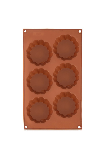 Orion Decupator de biscuiți din silicon maro în formă de floare 30x17.5x3 cm